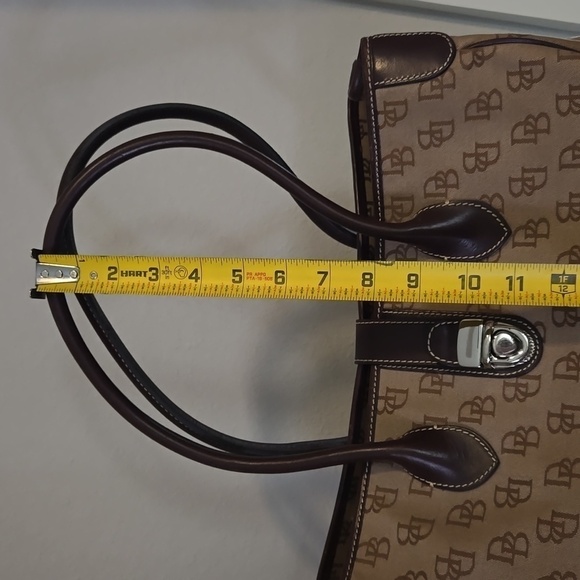 Dooney & Bourke Large Canvas Shoulder Tote Bag - Picture 17 of 17